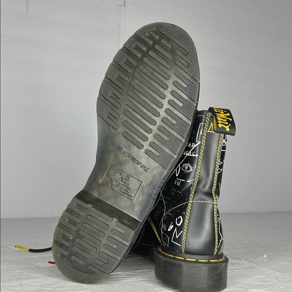 Dr. Martens Black Graphic Lace-Up Boots - Picture 4 of 8